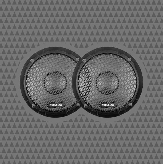 Cicada Audio C65G
Custom Tooled Grills for Cicada Audio 6.5" Speakers