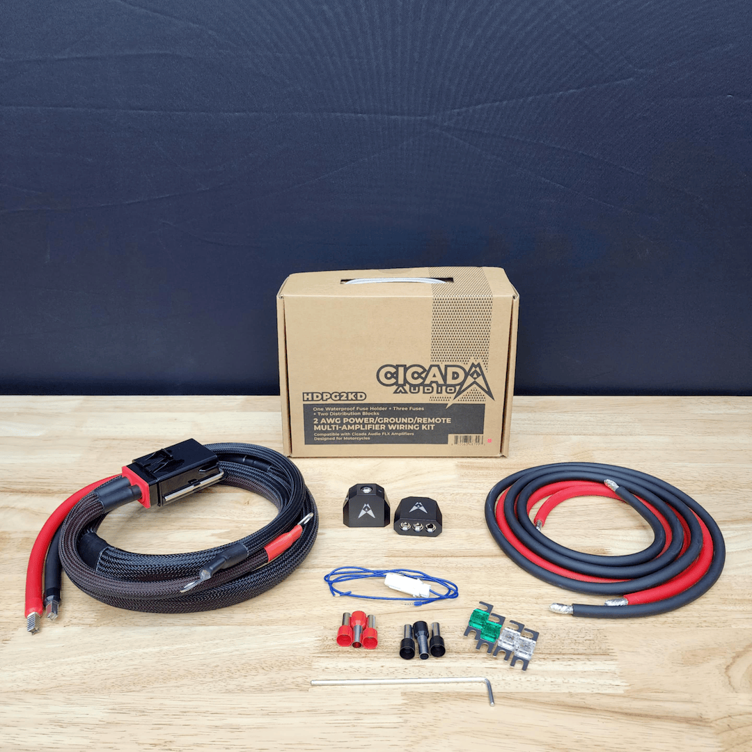 Cicada Audio HDPG2KD | Harley Plug & Play Power and Ground Kit