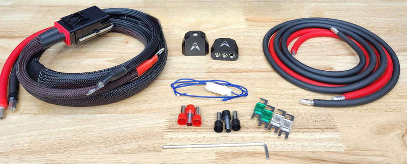 Cicada Audio® – 10 AWG Motorcycle Speaker Wire with Waterproof Quick Disconnects (Pair)
2 Gauge Power Amplifier Wiring Kit for Cicada FLX Amplifiers