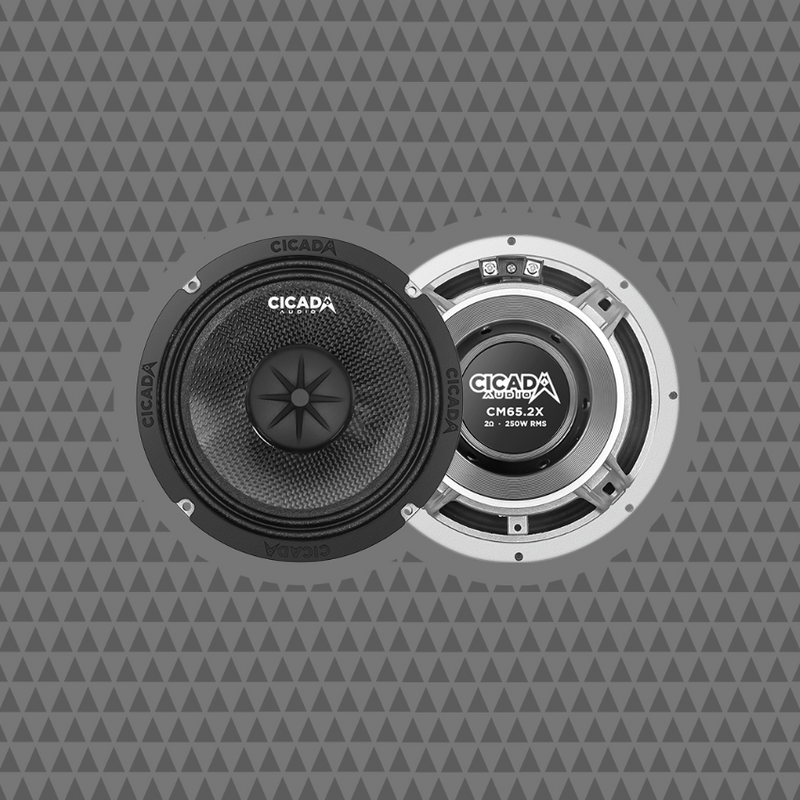 Cicada Audio CM65X 6.5" Mid-Bass Component Speakers with CMC Cones (Pair)