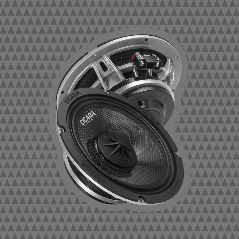 Cicada Audio CM65X 6.5" Mid-Bass Component Speakers with CMC Cones (Pair)