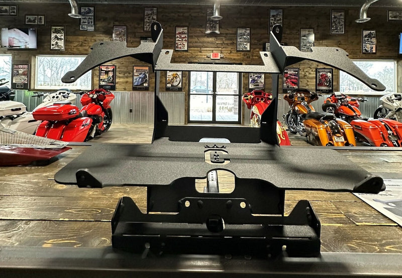 Road glide amp rack
