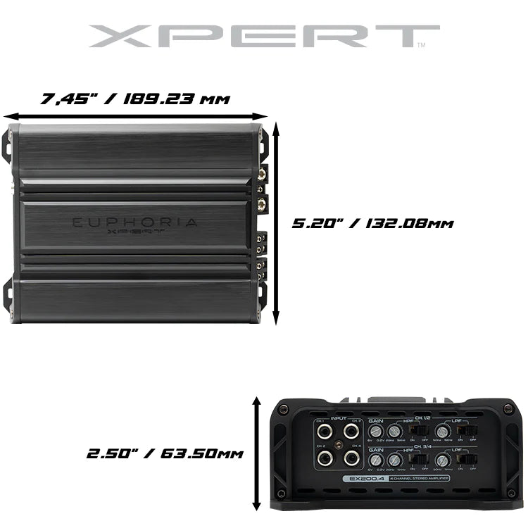 EX200.4 : 4 Channel Full Range Class D Amplifier
