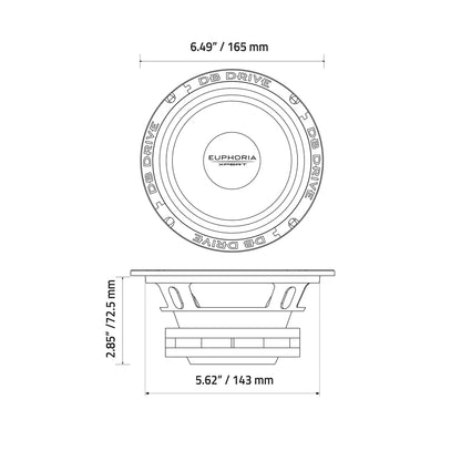 EXM6SN 6.5" NEO Stamped Frame Midrange Speakers