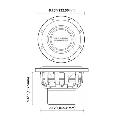 EXW8NCF 8" Carbon Fiber NEO Subwoofer