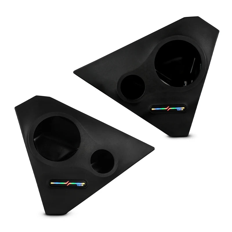 DS18 SLG-FKP6LDV2
Front Kick Panel Pods With Digital LED Lights
for 2015-Current Polaris Slingshot
(LOADED or EMPTY)