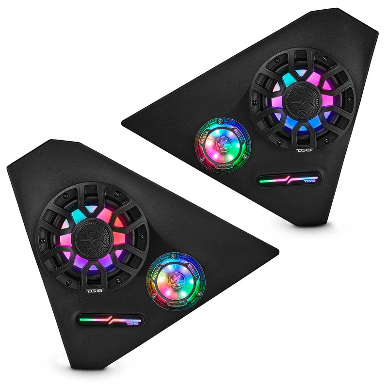 DS18 SLG-FKP6LDV2
Front Kick Panel Pods With Digital LED Lights
for 2015-Current Polaris Slingshot
(LOADED or EMPTY)