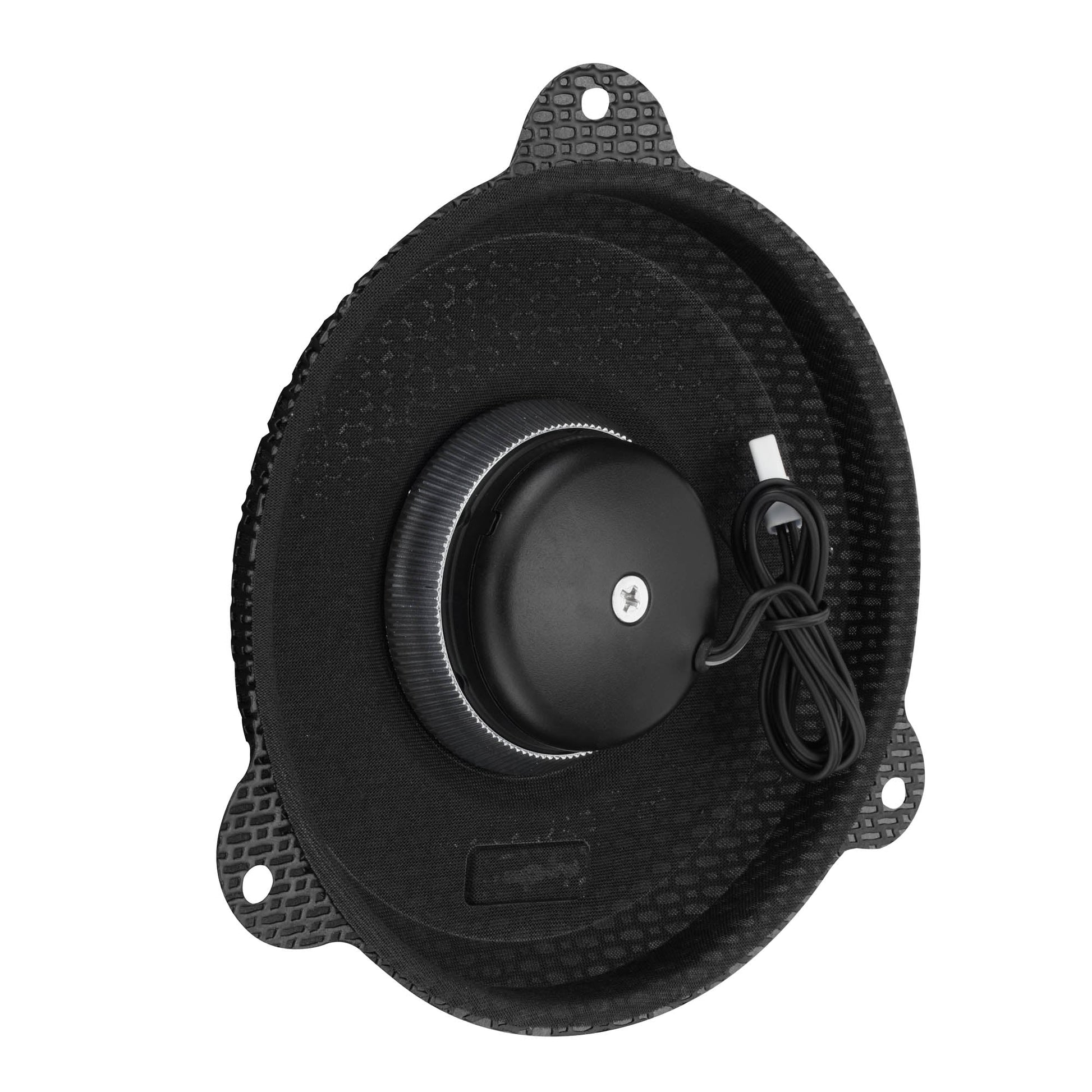 DS18 Road Glide replacement speaker grille with integrated bullet tweeter shown from the left side