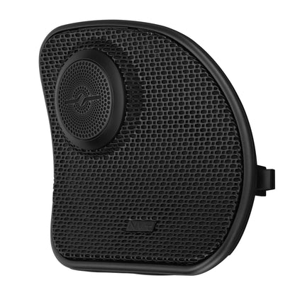 DS18 front speaker grille with integrated bullet tweeter for 2014-2023 Harley-Davidson Road Glide