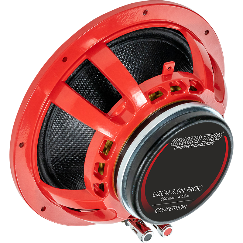 Ground Zero GZCM 8.0N-PROC — 8" Competition Pro Carbon Midrange Speaker
