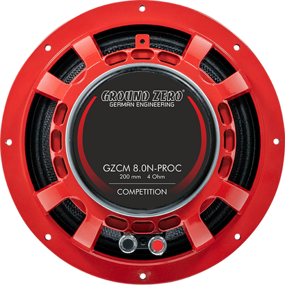 Ground Zero GZCM 8.0N-PROC — 8" Competition Pro Carbon Midrange Speaker