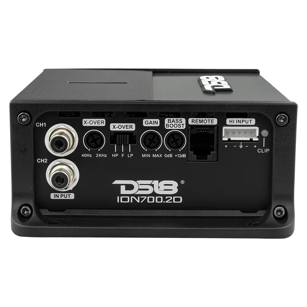 DS18 ION700.2D | Compact 2 Channel Amplifier | Motorcycle audio DS18 ION700.2D | Compact 2 Channel Amplifier | Motorcycle audio