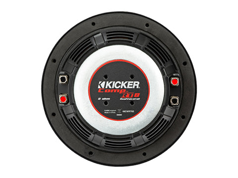 KICKER
8" CompRT Ultra Thin Subwoofer (2Ω or 4Ω)

(All Weather)