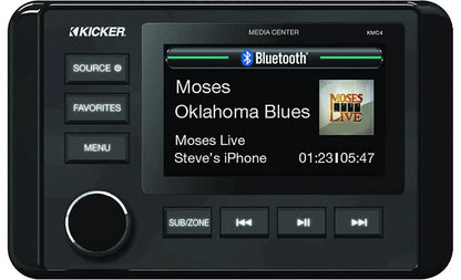 KICKER
KMC4 Marine Dual-Zone Media Center