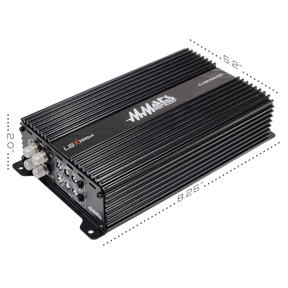 MMATS PRO AUDIO LSX2600x4
4-Channel Amplifier
