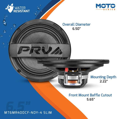 PRV Audio MT6MR400CF-NDY-4 SLIM Midrange Speakers