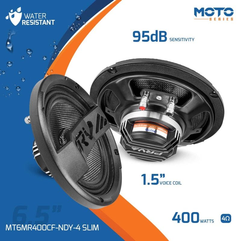 PRV Audio Speakers 6.5" Mid Range PRV Audio MT6MR400CF-NDY-4 SLIM Midrange Speakers