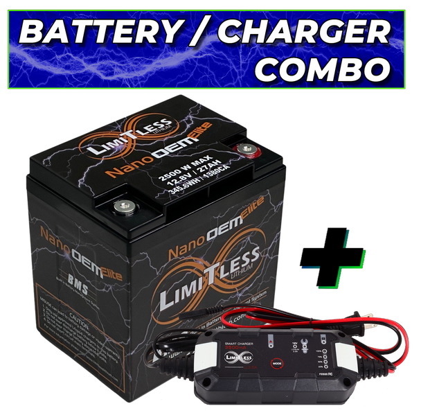 Limitless Lithium Nano OEM Elite, 2500W Motorcycle / Pwersports