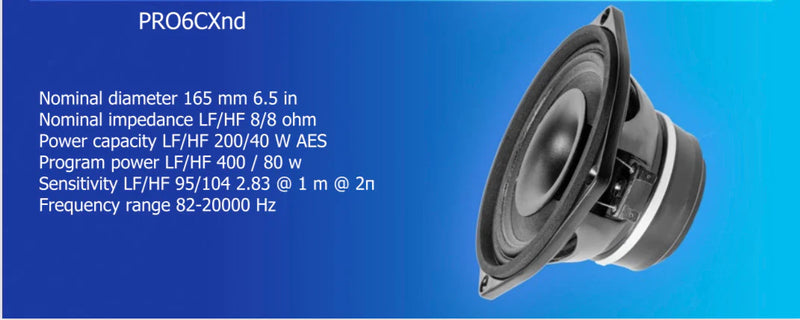 Beyma PRO6CXND - 6.5" Pro Coaxial Speaker