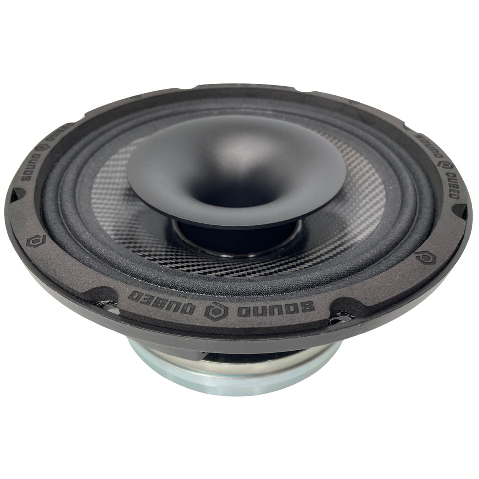 SoundQubed 8" BGX Series Pro‑Hybrid Mid w/ 3" Horn — Hybrid Horn Mid for Bagger Audio