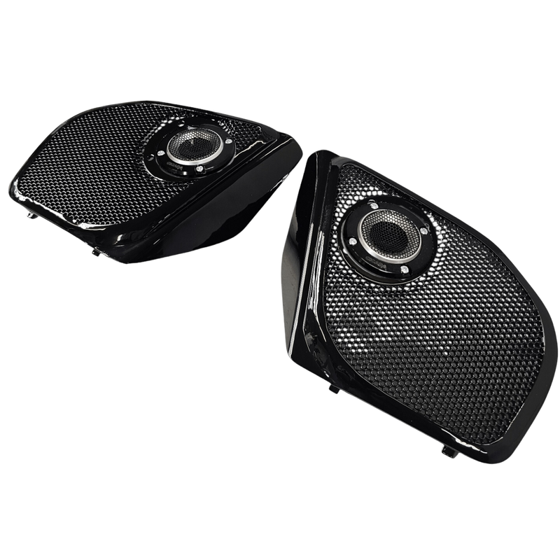 Speed Rings 23.5+ Harley Davidson Road Glide Grills w/Horn
