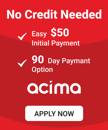 Acima no credit needed financing for motorcycle audio purchases with easy initial payment and 90 day payment option at Garage Bagger Stereo