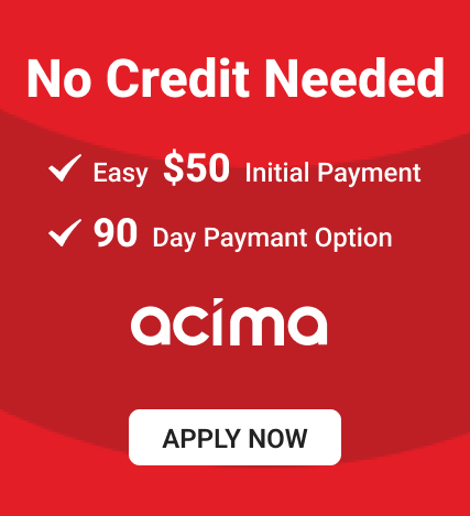 Acima no credit needed motorcycle audio financing with 90 day payment option at Garage Bagger Stereo