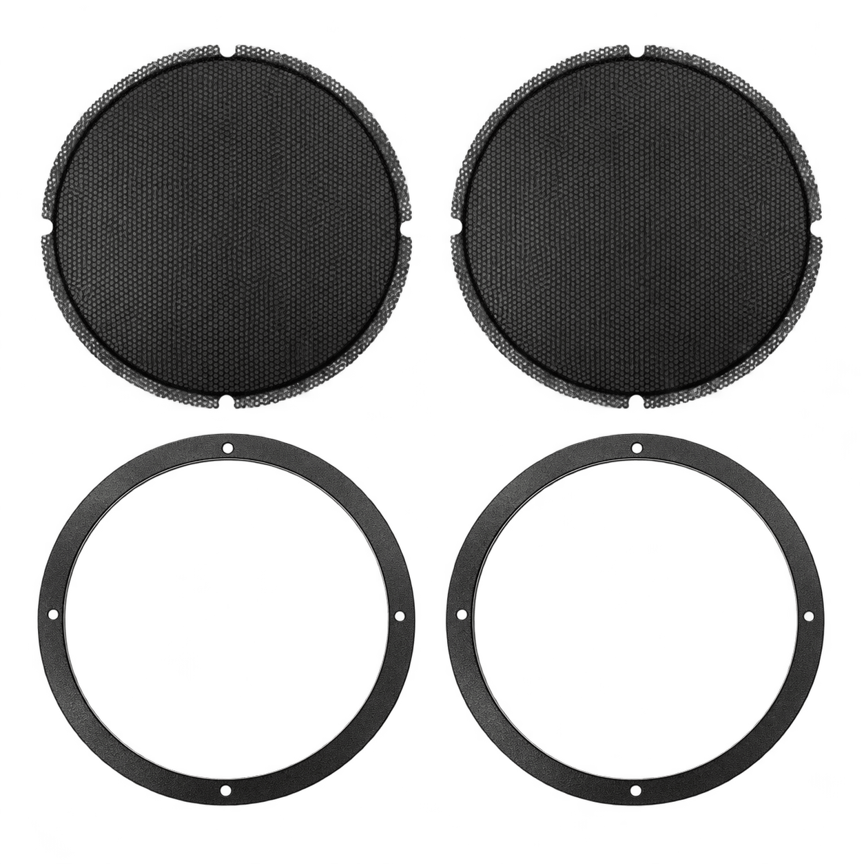 Cicada Audio 14HDRING8 8-inch saddlebag speaker mounting rings and grilles for 2014-2023 Harley Touring