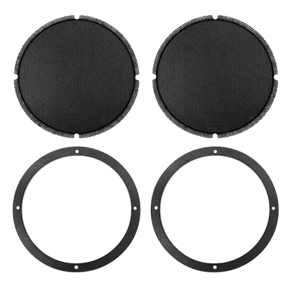 Cicada Audio 14HDRING8 8-inch saddlebag speaker mounting rings and grilles for 2014-2023 Harley Touring