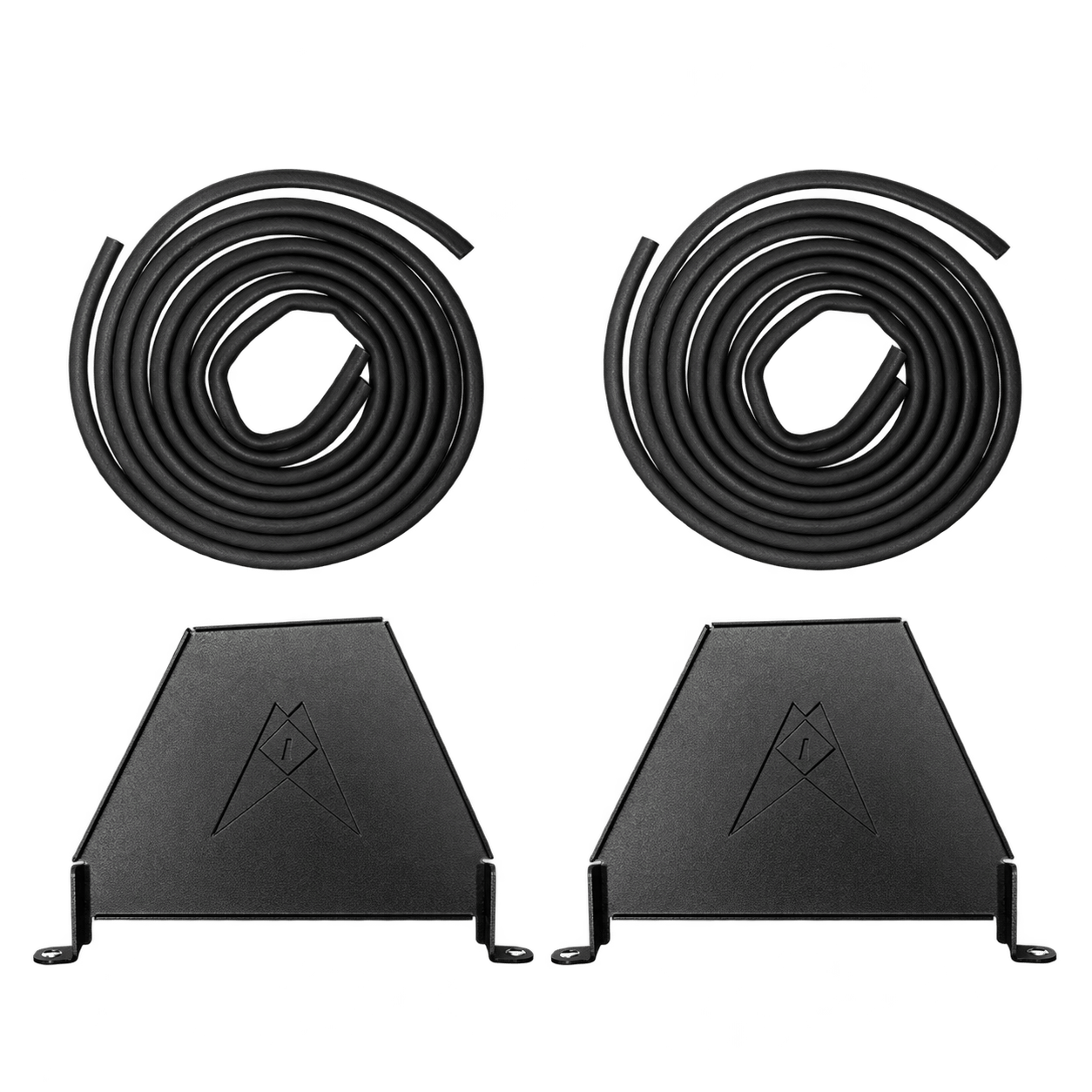 Cicada Audio 14HDRING8 saddlebag speaker stabilizing braces and molded rubber gaskets for 2014-2023 Harley Touring