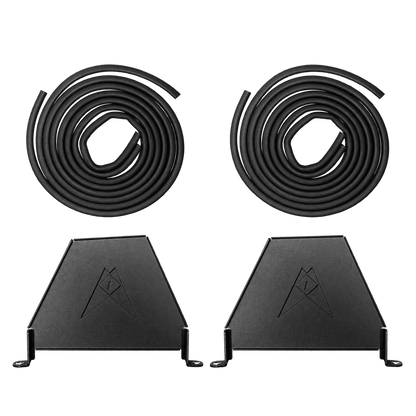 Cicada Audio 14HDRING8 saddlebag speaker stabilizing braces and molded rubber gaskets for 2014-2023 Harley Touring