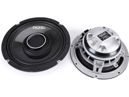 Cicada Audio CHX65.4 6.5-inch 4-ohm pro coaxial horn speaker pair for Harley-Davidson motorcycle audio systems