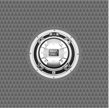 Cicada Audio CHX65 silver grille Pro Coaxial speaker for Harley Davidson touring audio upgrades