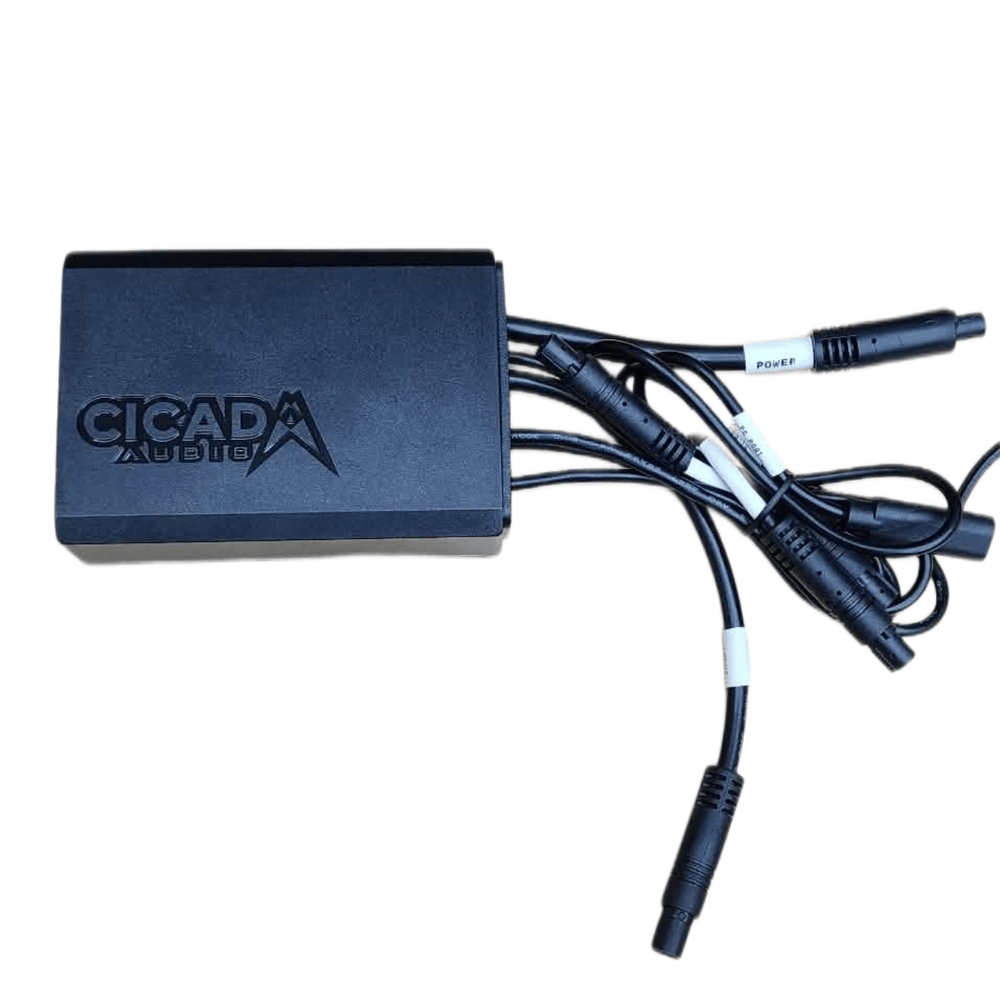Cicada Audio DSP412PRO 12-channel motorcycle DSP for Harley bagger audio tuning and signal control