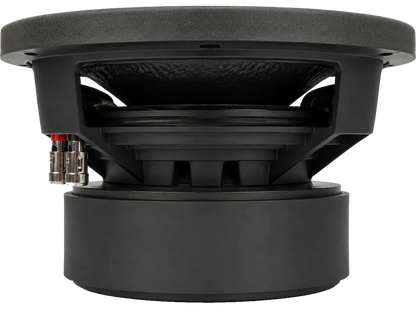Elite Sounds ES1250 10 inch 1250W RMS bagger subwoofer side view showing 5 inch mounting depth and motor assembly