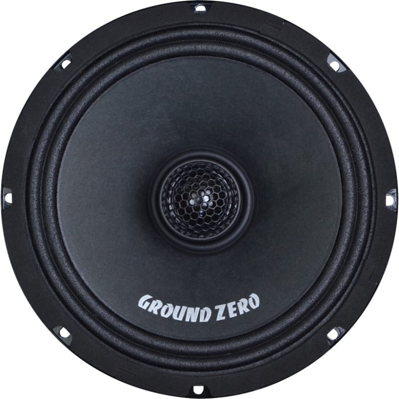Ground Zero GZCF 6.5XSPL-NEO 6.5-inch coaxial motorcycle speaker with neodymium motor and integrated tweeter