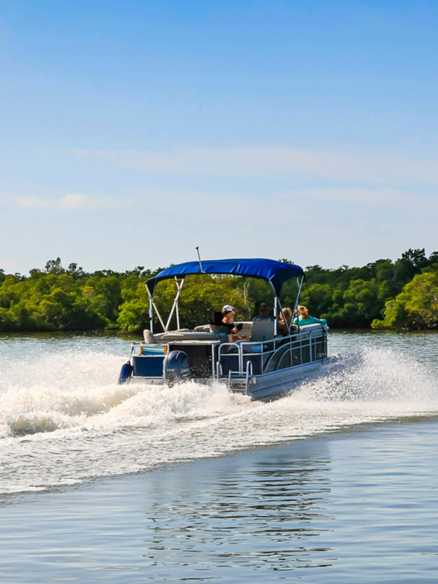 Pontoon boat marine speakers wake tower audio and boat sound system upgrades at Garage Bagger Stereo