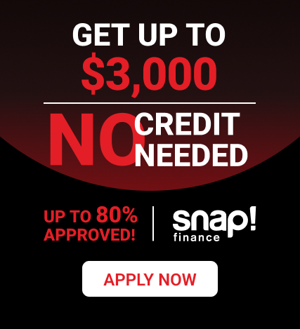 Snap Finance no credit needed motorcycle audio financing with up to 3000 dollars available at Garage Bagger Stereo