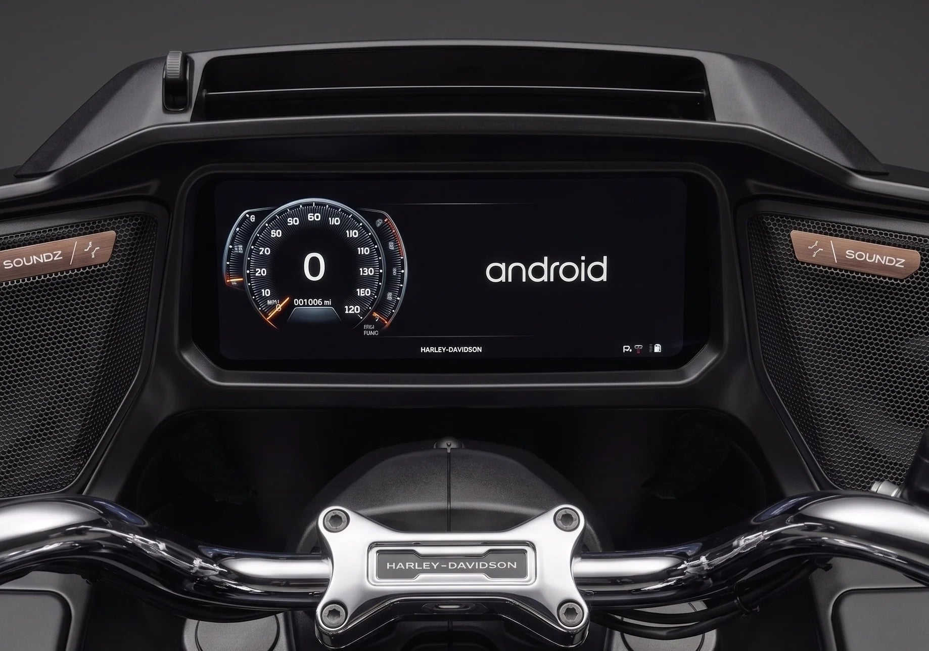 Soundz HS-5522 wireless Android Auto interface for 2024 Harley-Davidson Touring motorcycles with Skyline OS