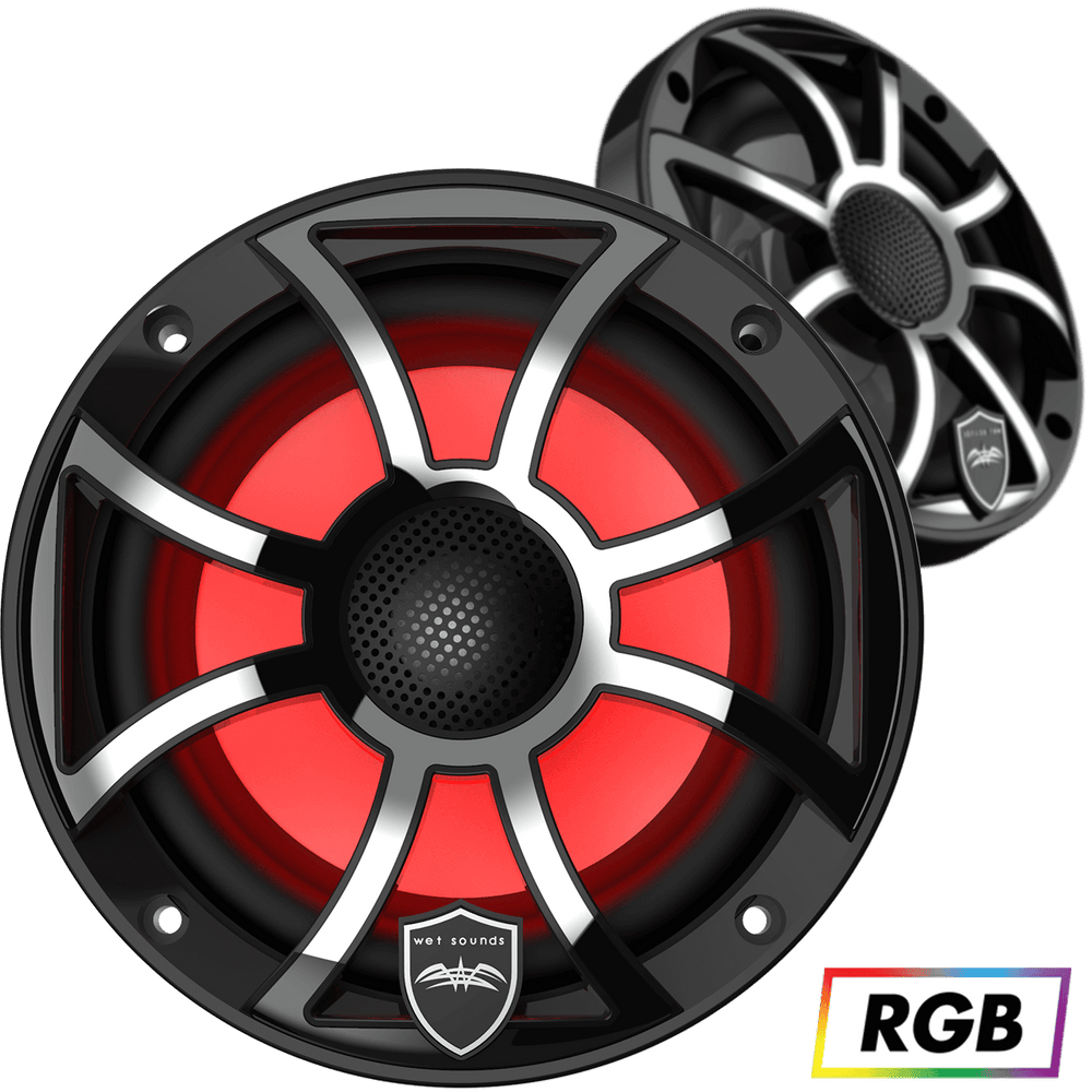 Wet Sounds Boat Boat Coax Speakers Wet Sounds REVO 6 XS-B-SS | Wet Sounds High Output Component Style 6.5" Marine Coaxial Speakers