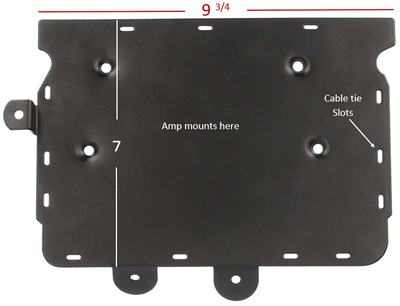 Saddle Tramp Amp Installation Products Saddle Tramp (BCAMP06)FLH UNIVERSAL AMP MOUNTING PLATE 2014-UP (Batwing)