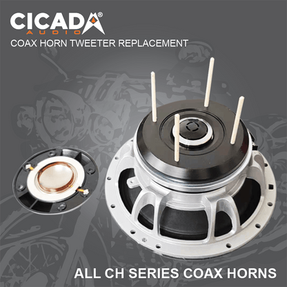 Cicada Audio Speakers 8" Coax Cicada Audio CH8 Pro Coaxial Horn Speaker 8" (2Ω and 4Ω)