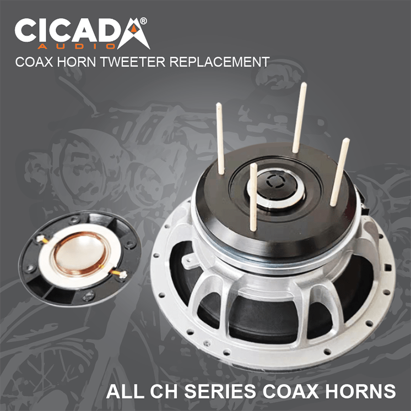 Cicada Audio Speakers 6.5" Pro Coax Cicada Audio CH65 Pro Coaxial Horn Speaker 6.5" (2Ω and 4Ω)