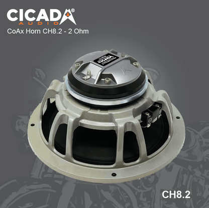Cicada Audio Speakers 8" Coax 4Ω Cicada Audio CH8 Pro Coaxial Horn Speaker 8" (2Ω and 4Ω)