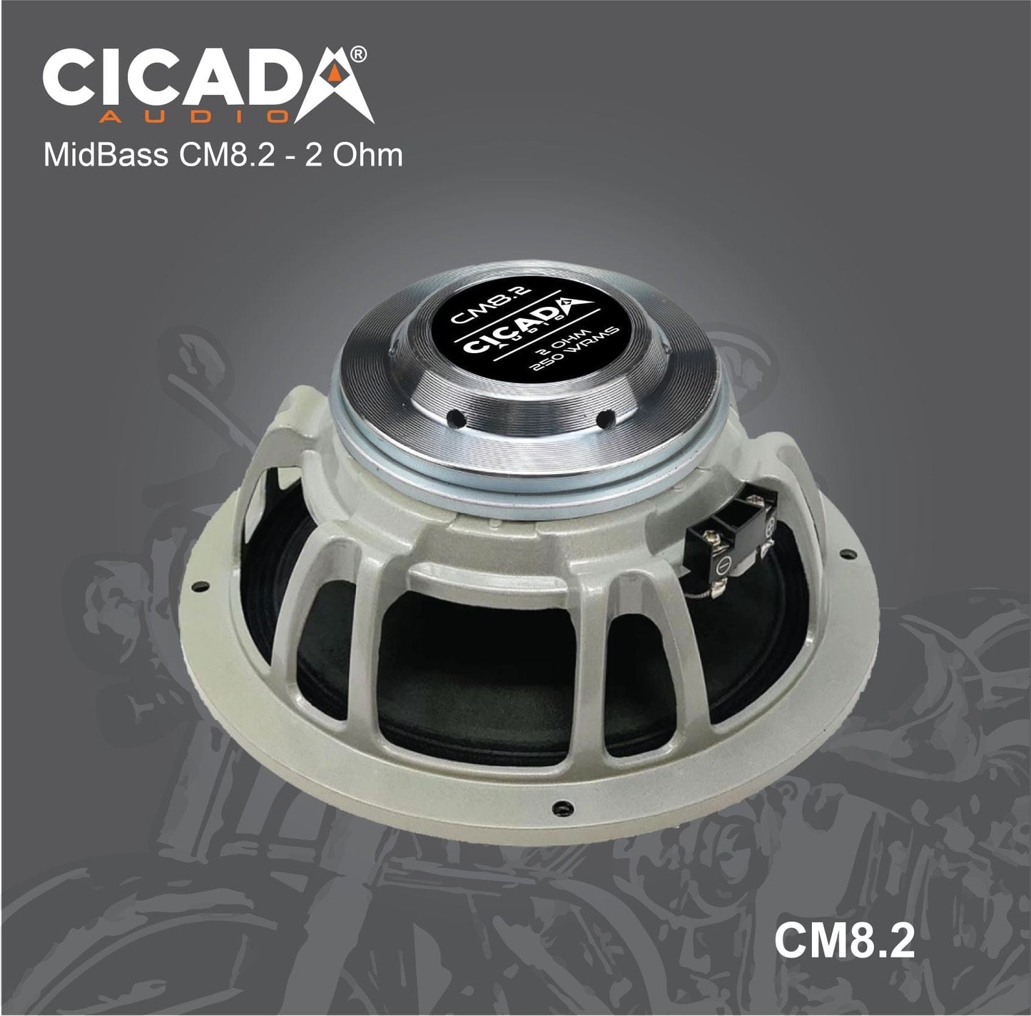 Cicada Audio Speakers 8" Cicada Audio CM8 Midrange Speakers 8" (2Ω and 4Ω)