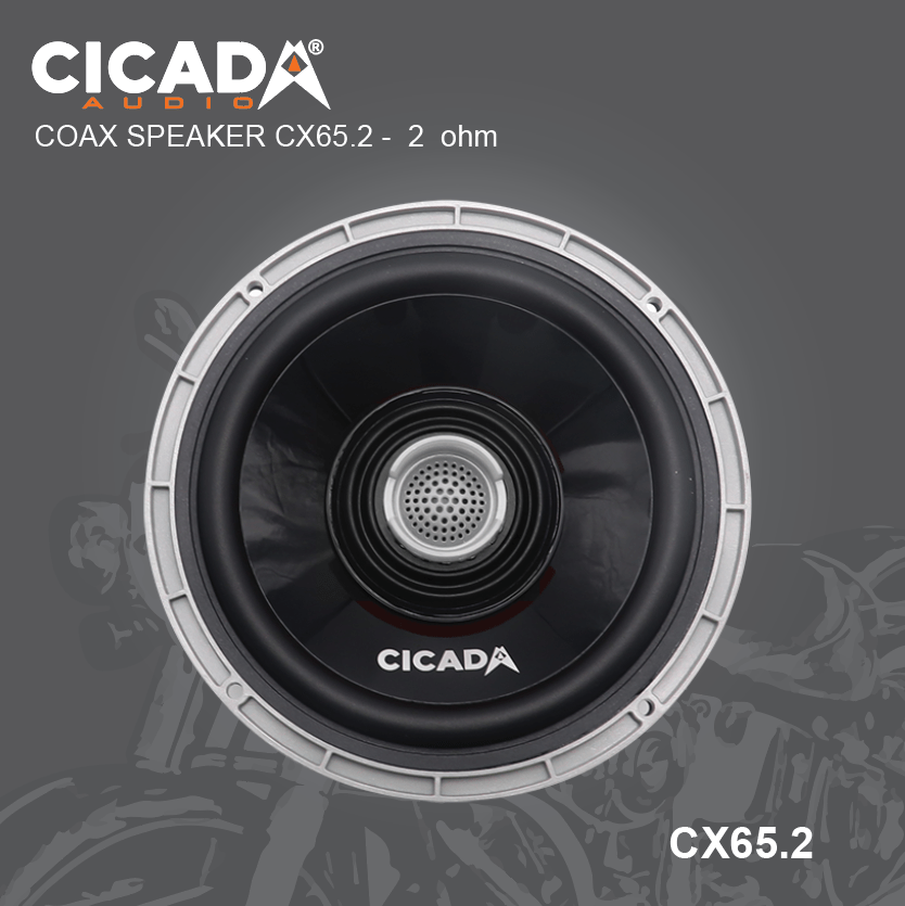 Cicada Audio Speakers 6.5" Coax 2Ω Cicada Audio CX65 Coaxial Speakers 6.5" (2Ω and 4Ω)