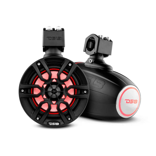 DS18 Boat Wake Tower Speakers Black(pair) DS18 Hydro NXL-X6TPNEO 6.5" Wakeboard Tower Speakers