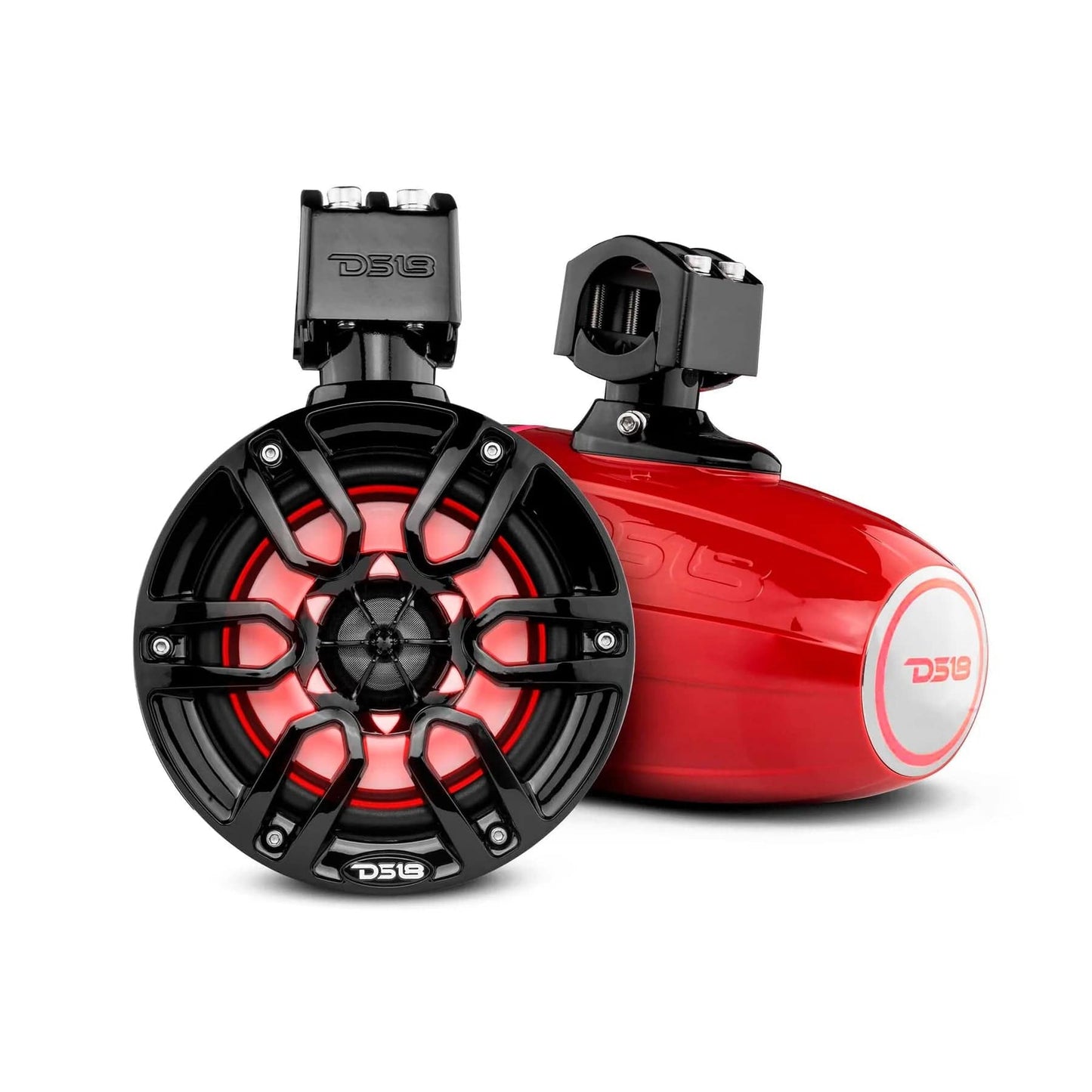 DS18 Boat Wake Tower Speakers Red(pair) DS18 Hydro NXL-X6TP 6.5" Wakeboard Tower Speakers