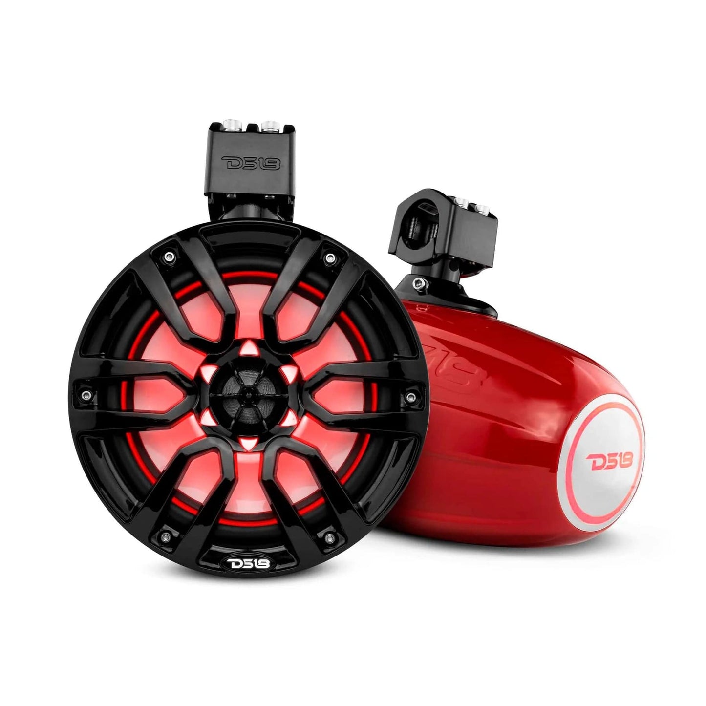 DS18 Boat Wake Tower Speakers Red(pair) DS18 Hydro NXL-X8TP 8" Wakeboard Tower Speaker