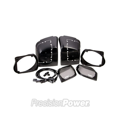 Precision Power Speaker Lids 98-13 Precision Power HD13.SBS Saddlebag Speaker Lid Kit